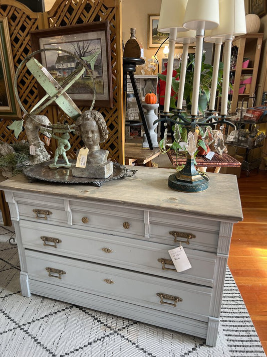 Vintage Gray Dresser