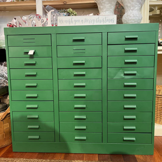 Vintage Metal Drawer Cabinet (two available)