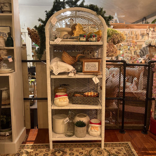 Vintage Wicker Shelf